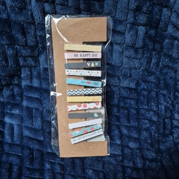 Michael's Other - Mini Wood Clothespins Set Of 12, Brand New